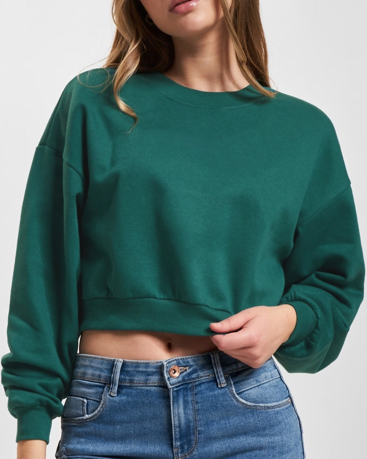 Basic Cropped Crewneck